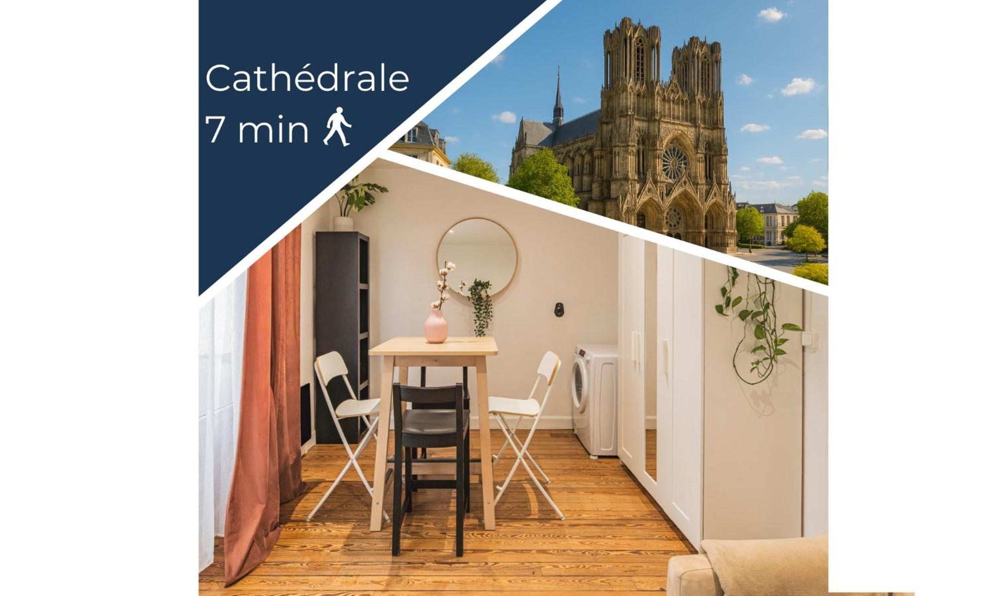 ריימס Appartement Cosy Proche Cathedrale מראה חיצוני תמונה